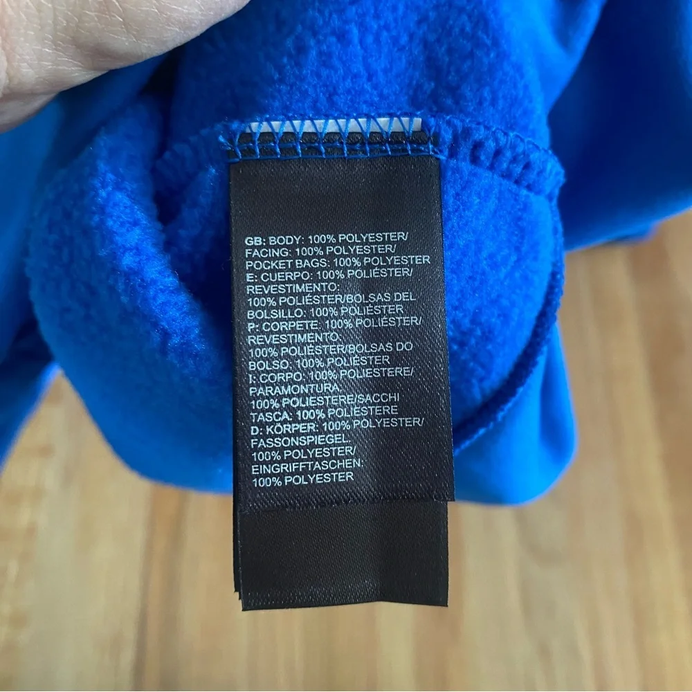 The North Face Full Zip Soft Shell Jacket Blue Size XL